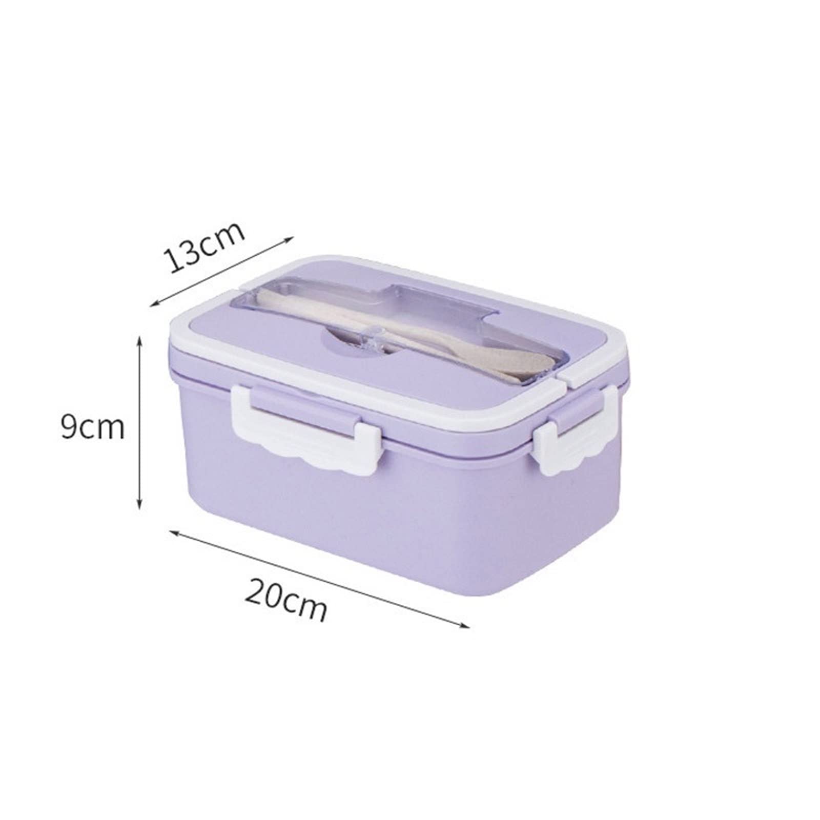 Portapranzo Bento Portapranzo in Vetro con Coperchio Stile Lunch Box for microonde Bento Box e contenitori for Alimenti ecologici(Purple)