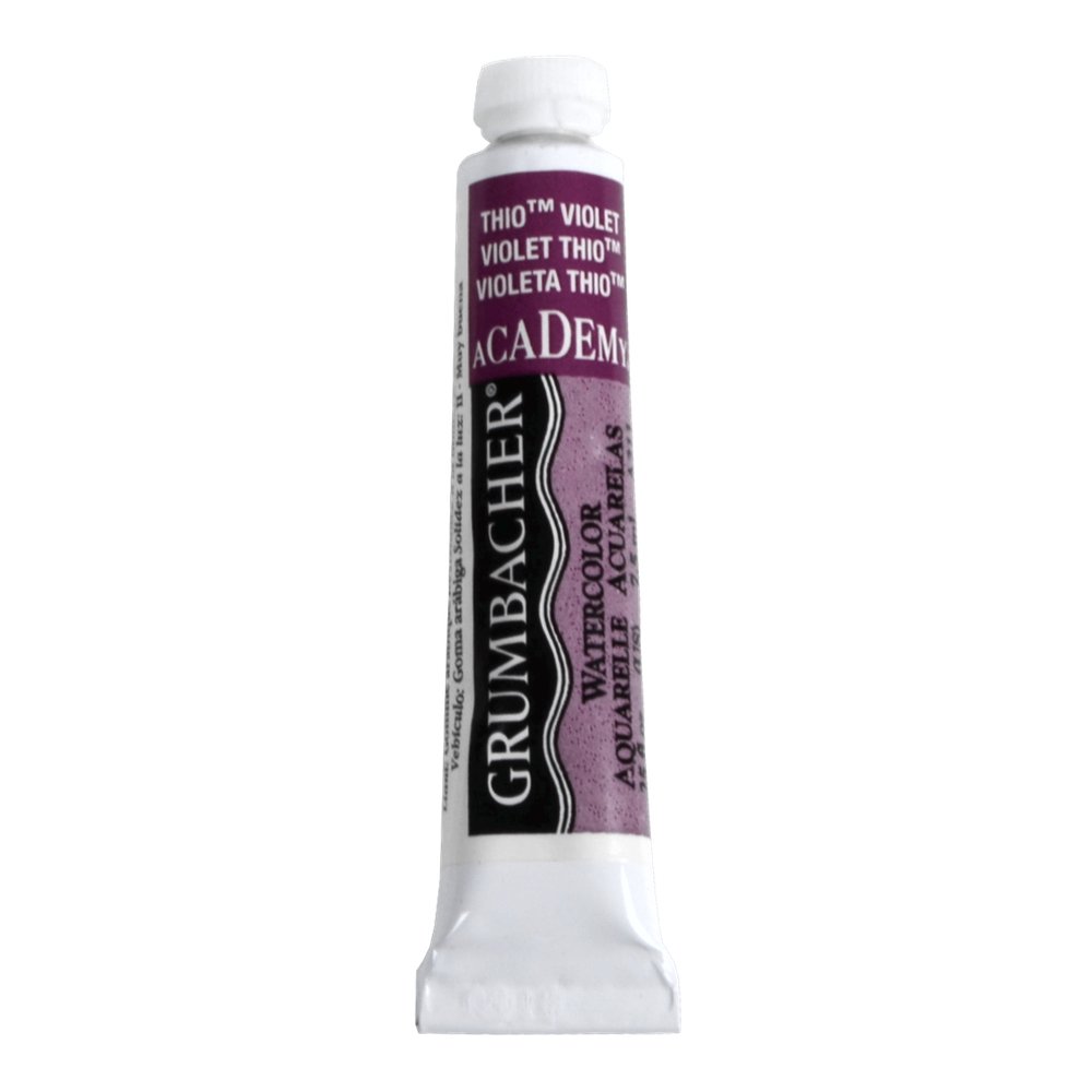 Grumbacher Academy Watercolor Paint 7.5ml Tube: Thalo Violet