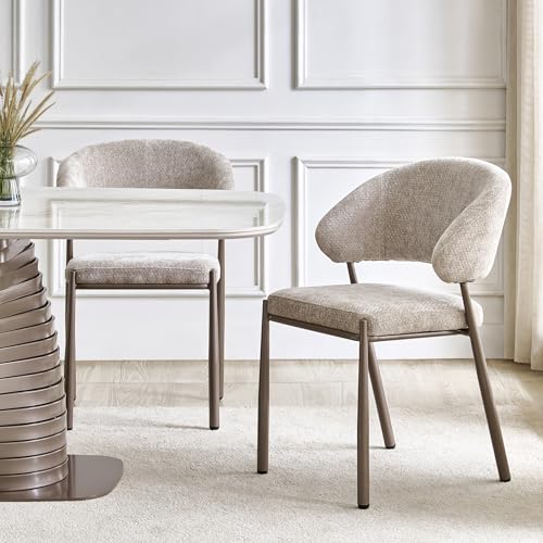 Image of Home Centre | Dining Chair for Home | Metal | Beige | 1 Year Warranty