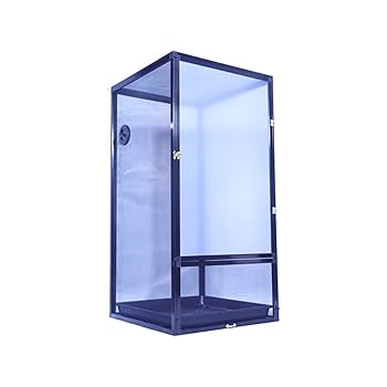 中型ガラス温室・ショーケース　カメレオン　爬虫類　飼育ケージ Amazon.co.jp: ケージ 爬虫類 飼育ケージ カメレオン ボックス