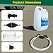 Micacia Golf Cart Water Filler for Trojan HydroLink Watering System, Golf Cart Hand Water Pump Supply for Flow Rite Pro Fill Watering System, Squeeze Bulb Hand Pump for RV or Golf Cart