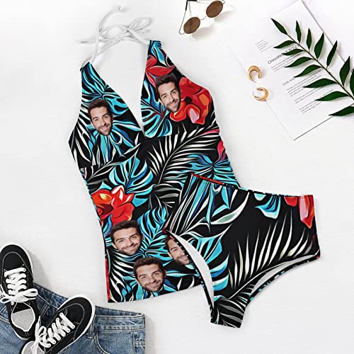 Custom Face Swimsuit for Women Personalized Bathing Suits with Face Customized Swimsuits for Women One Piece-7 Style2