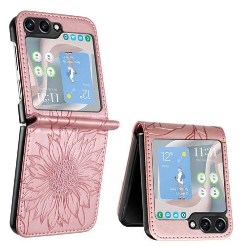 Housse Galaxy Z Flip 6 rose gold style floral pour vos sorties
