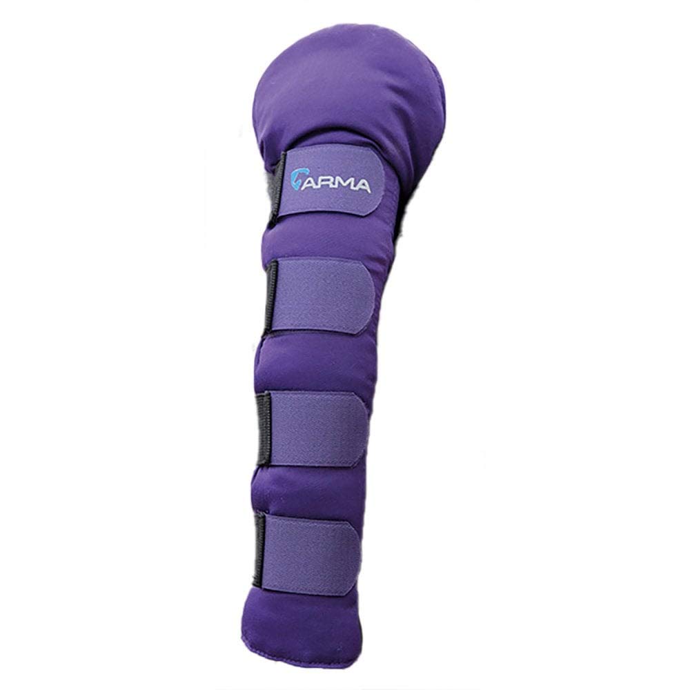 Shires Copricoda Protettivo Per Cavalli - Imbottito, Con 4 Cinghie In Nylon, Colore Viola - 4