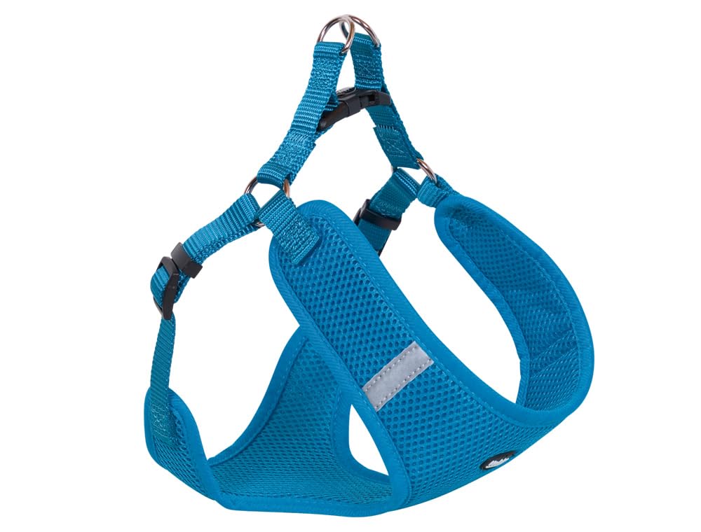 Nobby 80625-32 Harness Mesh Reflect Light Blue Width 10 mm Length 41-46 cm + 42 cm
