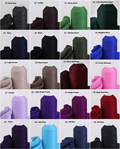 100% Cashmere Yarn, Mongolian Pure Cashmere Yarn 100 G - Luxuriously Soft Cashmere Yarn For Knitting Crocheting Craft Projects (60 Haze Blue) #TOP4