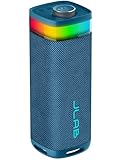 JLab JBuds Party Cassa Bluetooth Portatile con 12+ ore di riproduzione - Altoparlante Wireless da 30W per Esterni e Viaggi con Luci RGB e Audio Potente, Resistente all'Acqua IP56, Blu Navy