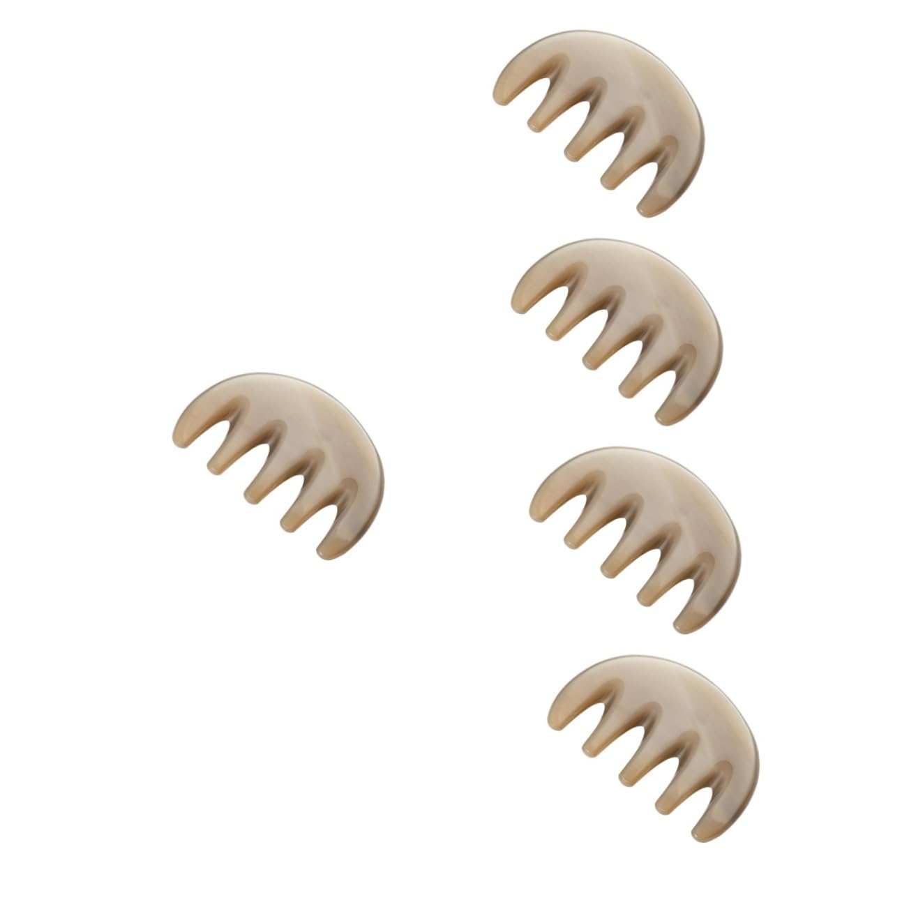 Healeved 5piezas Gua Comb De Dientes Masajeador Peine Para Cuidado Del Cabelludo Herramienta De Acupresión y Masaje Para De Estrés Para Casa y