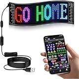 Ojos 𝐋𝐄𝐃 para Camion - Apoyar El Autodiseño Ojos Camion 𝐋𝐄𝐃 Resistente Al Agua,Enrollable Ojos 𝐋𝐄𝐃 para Camion para Fiestas,Coches,Camiones,Bares,173x70mm