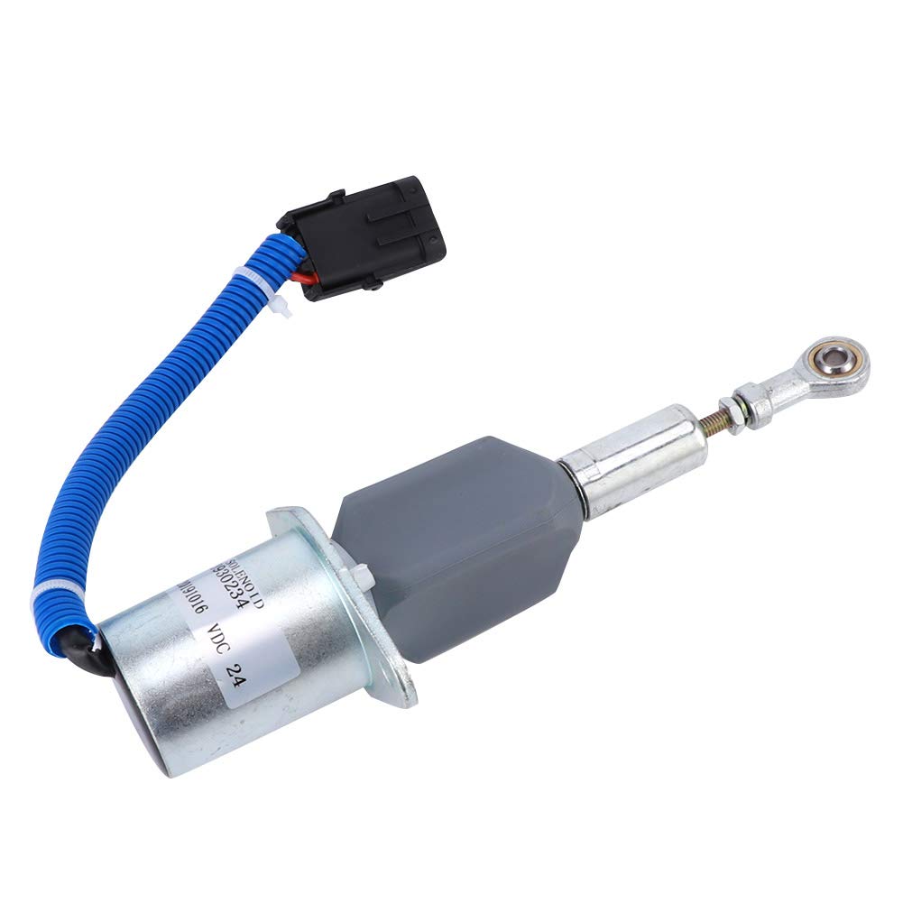 Válvula solenoide de apagado 6.3Ct8.3L/Sa 4355 24 Accesorios CC Corriente continua 24 V Adecuado para motores de apagado duraderos Accesorios Maquinaria de construcción de plástico de acero inoxidable