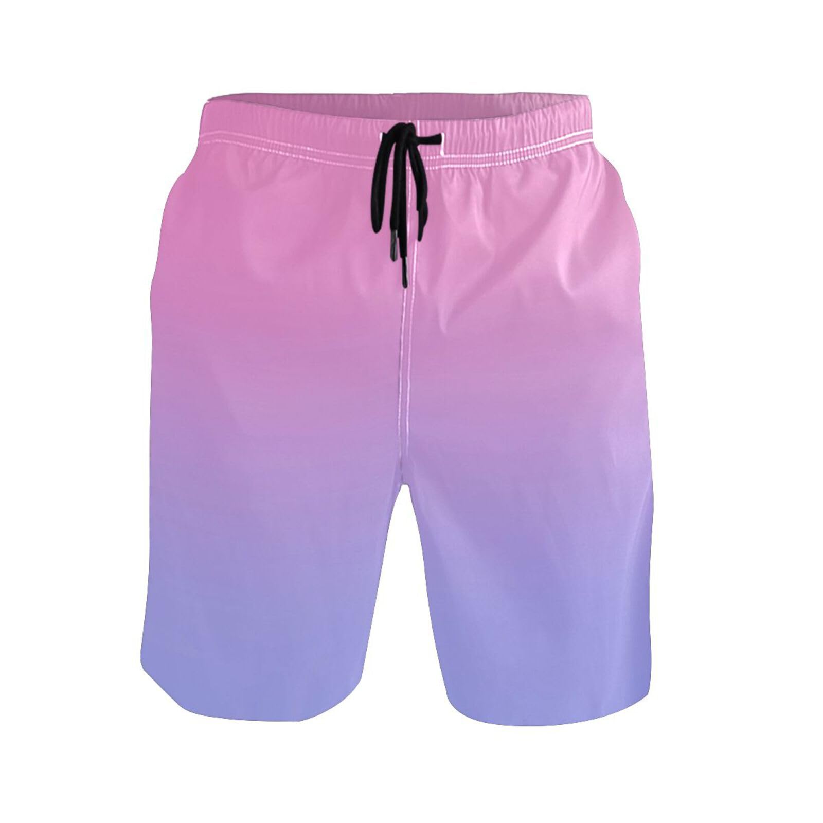 Swimsuit De Hombres Lujoso Color Rosa Púrpura Verano Pantalón Corto Suave Trajes De Baño Swimwearcasual Pantalones Cortos Hombre para Uso Diario Playa Gimnasio