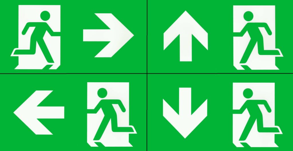 Éclairage de secours LED pour panneau de sauvetage, éclairage de secours