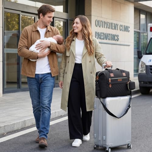 Image of Pritent Diaper Bag - Baby Diaper Bag Waterproof Large Maternity Travel Baby Bag for Mom and Dad