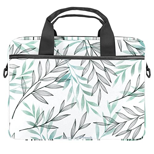 Sac ordinateur 13 à 14.5 pouces bleu gris et cactus pour transporter votre PC