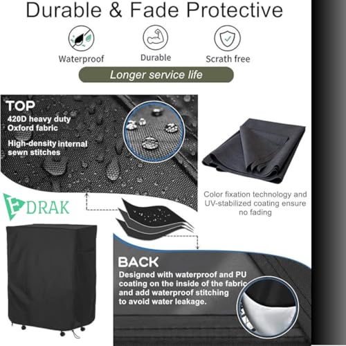 Image of EDRAK Rollway Foldable Metal Single Bed Cover | Lockable Bed with 6inch Mattress Dustproof Cover | Drawstring Handle | (Black)