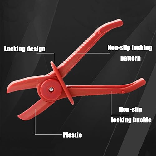 Miniatura 3 de Paquete de 3 alicates de abrazadera de manguera, kit de alicates de plástico para mangueras de combustible, juego de abrazaderas de línea de