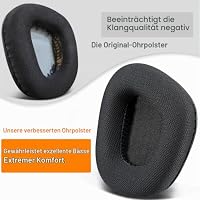 SOULWIT Mesh Ohrpolster für Corsair Void (Pro/Elite/V2) – Schwarz – Ansicht 7