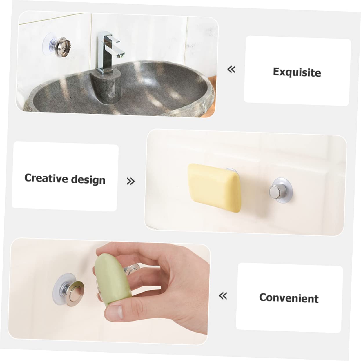 4 Sets Stabiler Becherseifenhalter Für Badezimmer Wandmontage Seifenschale Magnetisches Design Für Einfache Verwendung