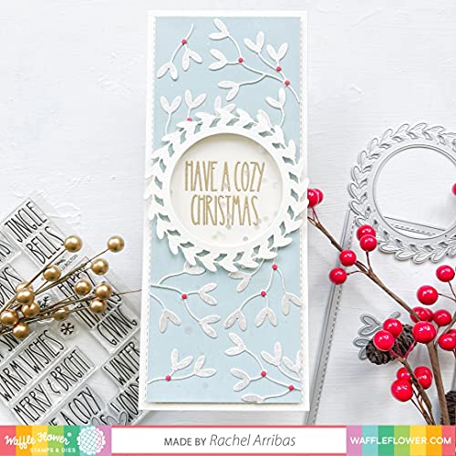 Waffle Flower Cozy Holiday Sentiments - The Cozy Holiday Sentiments Stamp Set By Cardmaker Jj Bolton Is The Perfect Choice For Your Cute And Whimsical Holiday Cards And Tags! #TOP1