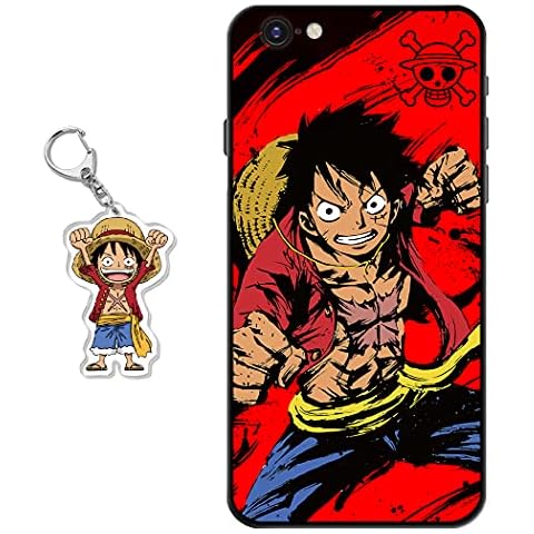 Compatible with iPhone 6 / iPhone 6s Case Anime Design [With Figure Keychain], Soft Silicone Flexible TPU Animation Phone Case for iPhone 6 / iPhone 6s Cover