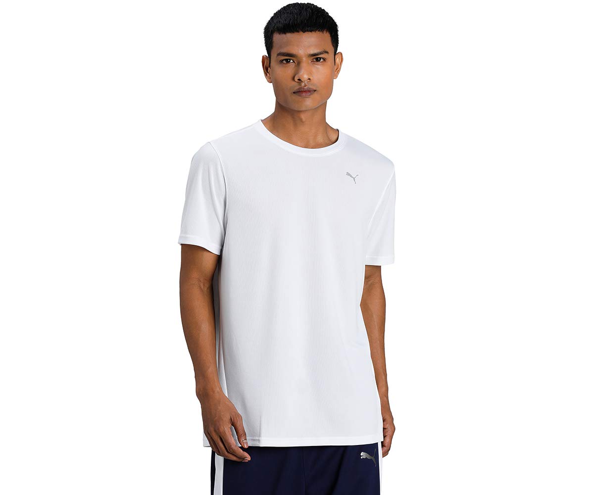 PUMA Men's Performance M Tee, Puma White, M UK