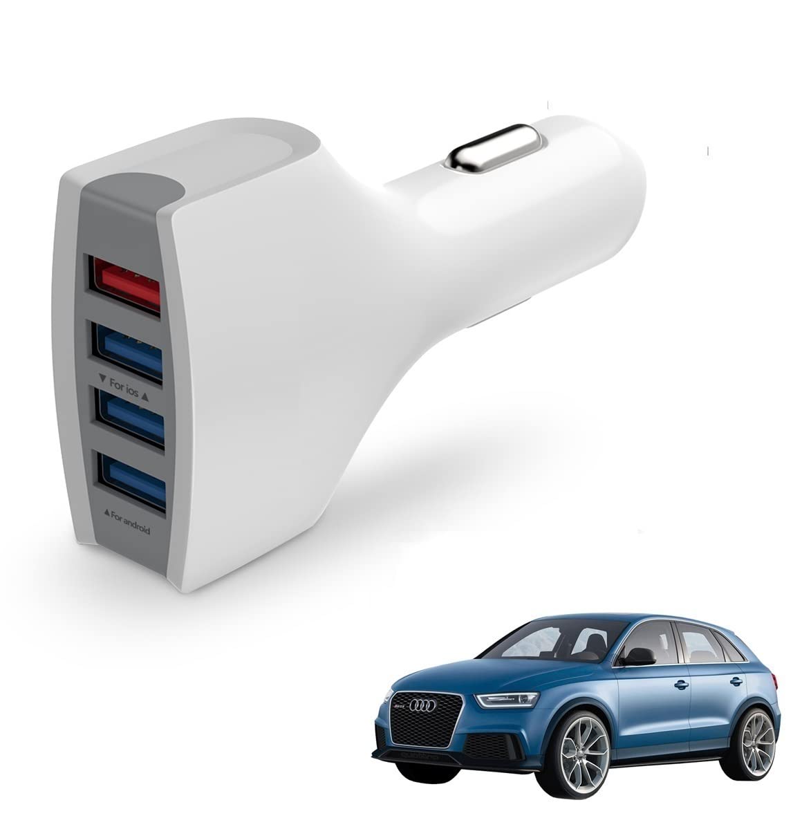 Kozdiko USB Car Fast Charger 4 Ports Multi Sockets 36W 4.1 Charger All Andriod & i-Os Smartphones for Audi Q3 (B09MTWNKGG) Amazon Price History, Amazon Price Tracker