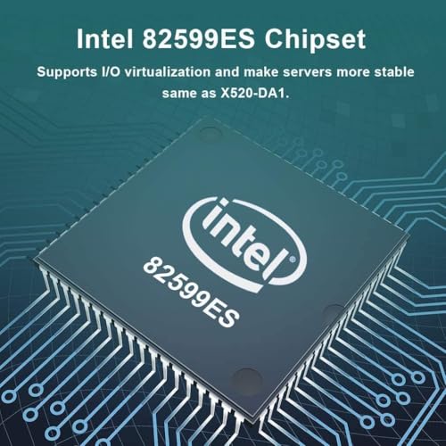10Gb Network Card X520-DA2 Intel PCI-E Ethernet Card NIC Dual SFP+ Port E10G42BTDA, Intel 82599ES Controller, PCI Express LAN Adapter Support Windows Server/Windows, Linux, VMware miniatura 3