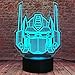 Lamchim Autobots 3D Ritter Trans Figur Optimus Prime Transformers Charakter Illusion 16 Farben ändern LED Nachtlicht Dekor Fans Mann Jungen Kinder Weihnachten Kind Geburtstag Weihnachten Geschenke