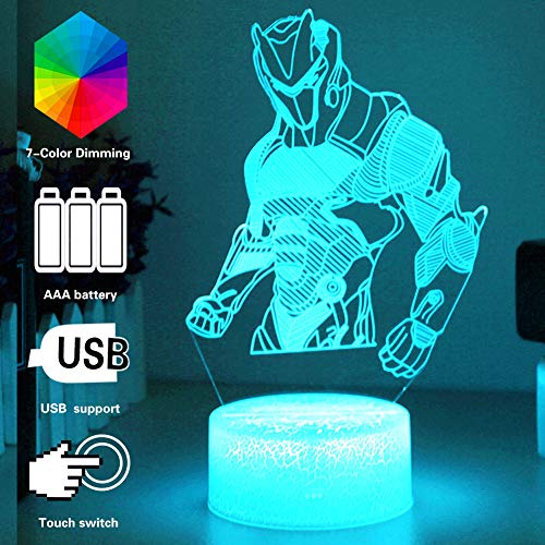 3D Lamp LED Illusion Night Lights RGB Color Changing with USB or Batteries
