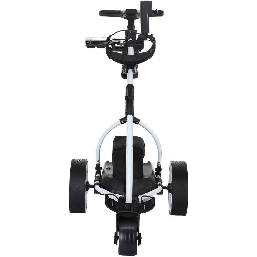Ultramax Elektrischer Golftrolley mit Blei-Säure-Akku und Ladegerät | Gratis Zubehör | 9-Gang-Steuerung | Automatische Distanz | Leichtes Faltbares Aluminium