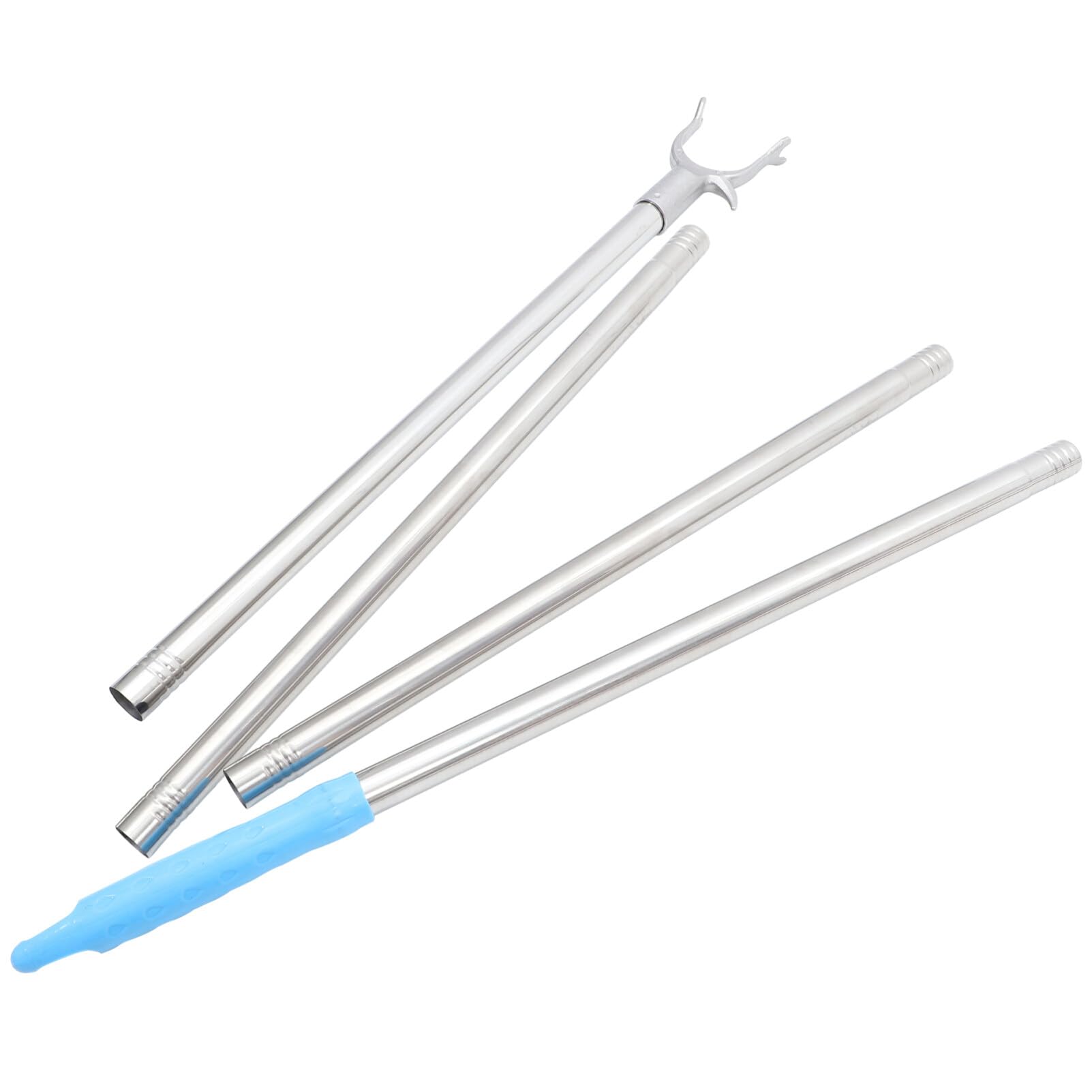 Luxshiny Clothes Reach Stick U-shaped Hook Clothes Drying Pole for Hanging and Curtains Versatile Design for Spaces for Dorms and Home Use