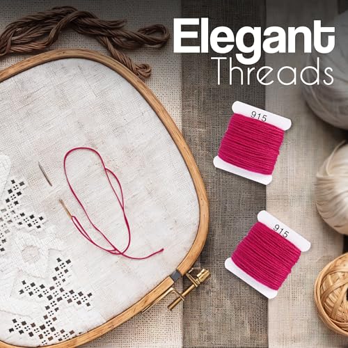 Image of Embroidery Floss Kit and Refills - Cotton Threads - DMC Color Coding for Cross Stitch, String Crafts, Friendship Bracelets