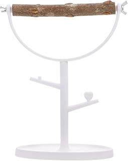 BCOATH 1pc Training Rack Plastic Wood Hammock Stand Wood Aviary Cage Outdoor Wood Parrot Play Stand Parrot Cage