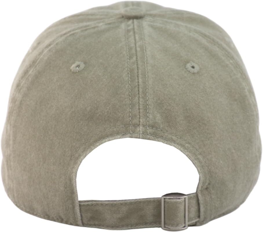 Image of Vintage Washed Cotton Baseball Caps Men Women Adjustable Unstructured Low Profile Dad Hat
