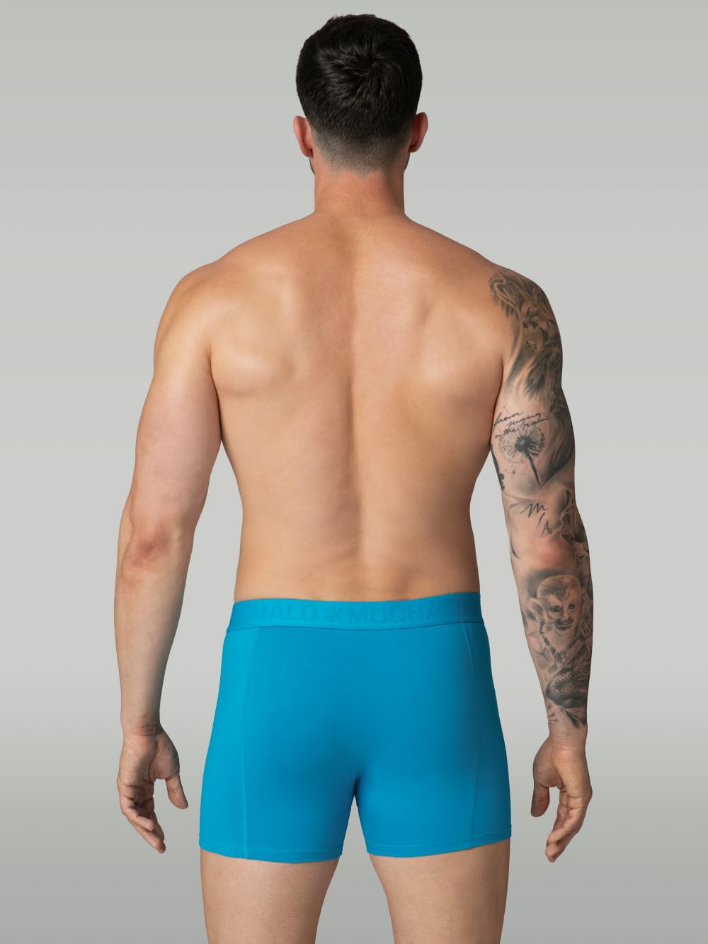 Muchachomalo Calzoncillos para Hombre, Ropa Interior Lisa de Algodón para Hombre, Pack de 7 Unidades, Bóxers Lisos de Corte Clásico con Cintura Elástica
