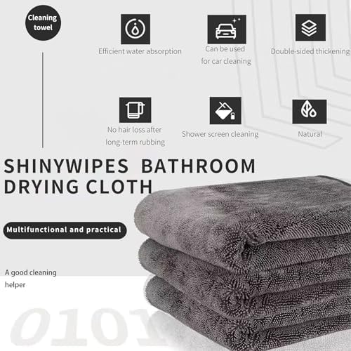 Shiny Wipes Towel for Shower, Shiny Wipes Cloth, Shower Cleaning Cloths for Car Detailing, Kitchen, Window Cleaning Cloth (3, 40 * 40cm) - 1