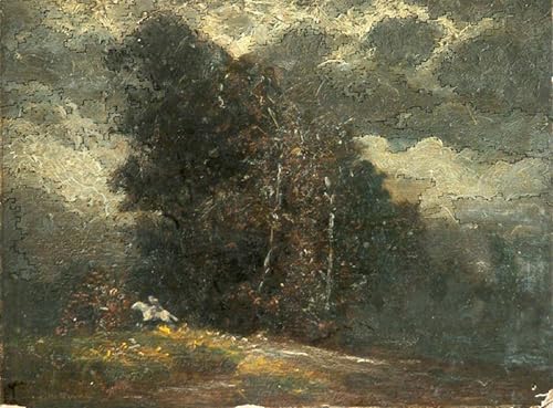 Lienzo decorativo Alberi e Bianco por Sidney H. Sime, cuadro de salón moderno de 60x90cm
