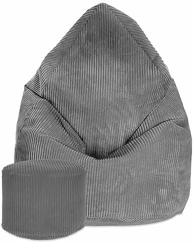 DreamRoots Pouf Poire 80x80x120 cm - Fauteuil Pouf Adulte, Adoles...