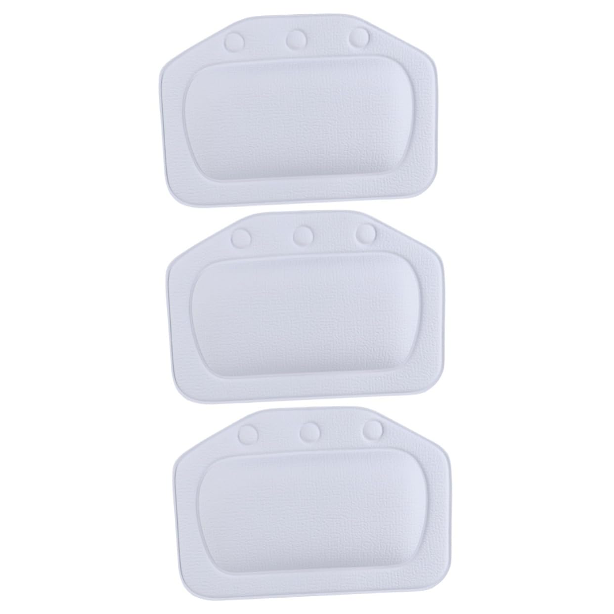 FRCOLOR 3pezzi Cuscino Da Bagno Con Ventose Supporto Relaxante Per Vasca Da Bagno Blu Cuscino Facile Pulire e Portatile Comfort Assicurato Per Esperienza Di Benessere