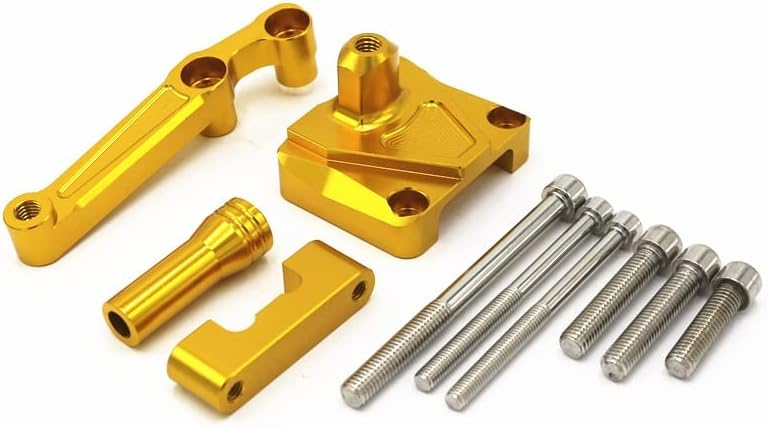 Suitable for Kawasaki Ninja250 Z250 Motorcycle Accessories Direction Damper Anti-Flapping Head Measuring Tape Size(Titanium color)