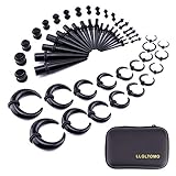 DOPPELTE O-RINGEN: Alle Dehnstäbe haben 2 Gummi O-Ringen für sicheren Halt im Ohrläppchen