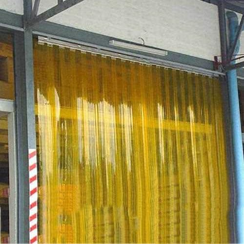 Cortina de PVC impermeable para puerta, 135 x 270 cm, partición de vinilo para garaje, balcón, patio, fácil acceso, protección contra insectos, cubierta de plástico duradero