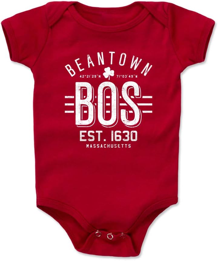 500 LEVEL Boston Baby Infant One Piece Bodysuit (3-24 Months) - Boston Massachusetts Beantown