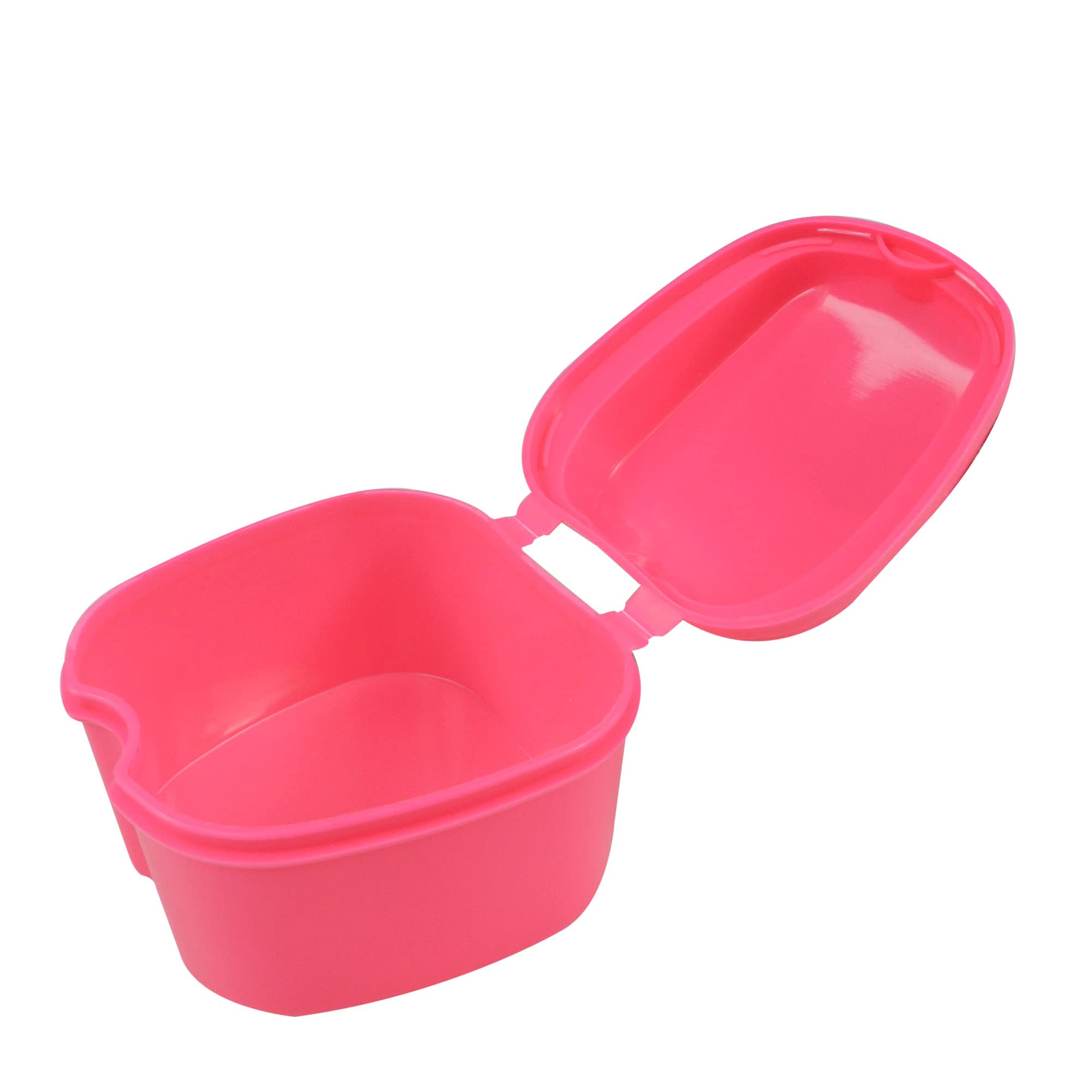Dentosmile Denture Boxes, Retainer Box Orthodontic Mouth Guard Dental Storage Container/Teeth Storage Box in Pink Color (1) 4