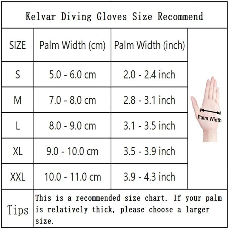 Cut-Resistant Diving Gloves 3mm/5mm Neoprene - Titanium Coated for Diving, Hunting & Winter Use