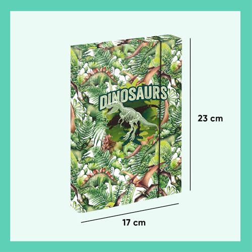 Baagl Notebook Box for School Bags, A4 Folder for Children with Elastic Band and Inner Flaps, Collection Folder - Image 3