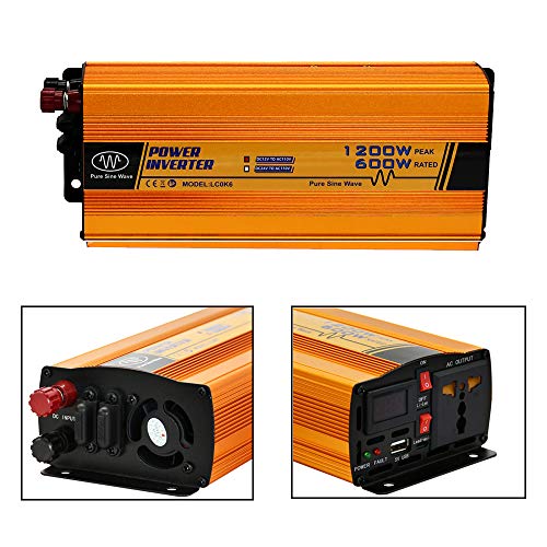 ECO-WORTHY Solar Power System for RV Off Grid Solar Panel Kit with Battery and Inverter : 2pcs 100W 12V Solar Panel + 20A Charge Controller + 2pcs 20Ah Lithium Battery + 600W Solar Inverter