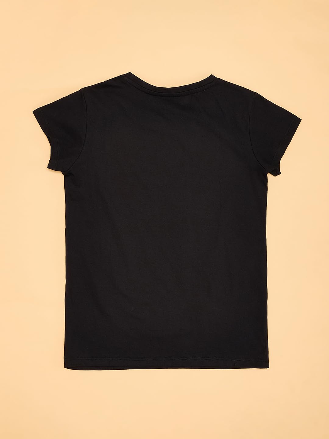 Pantaloons Junior Girl's Black T-Shirt,Black Iris,11-12 YRS 2