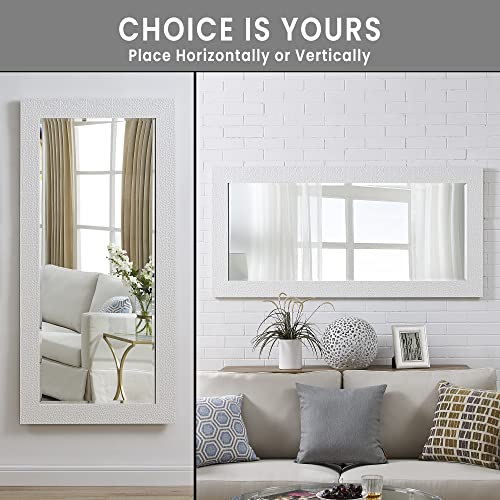Mosaic-Full-Length-Mirror-66L-X-32W-Large-Mirrors-Full-Length-Faux-Wood-Mirrors-for-Wall-Full-Length-Tall-Mirror-Full-body-Full-Mirrors-for-Bedroom-Wall-Mirror-Living-Room-Mirror-White
