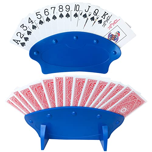 Yuanhe Playing Cards Holder For Kids Seniors,4 Pack Hands Free Cards Holders For Cards Game, Poker Parties, Family Card Game Nights #TOP3